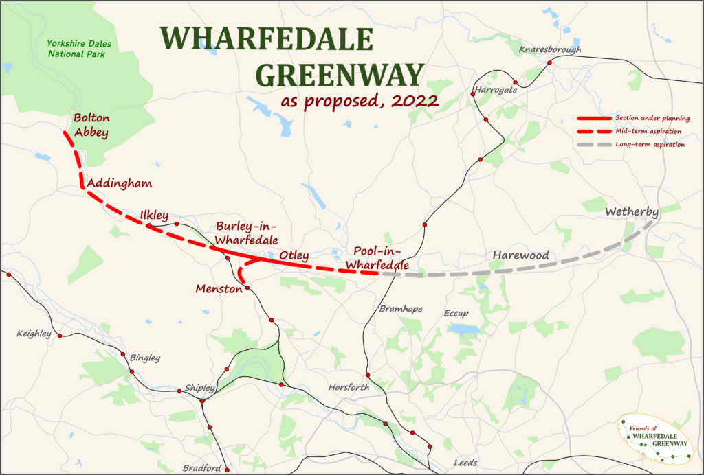 potential map route across the valley